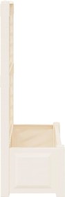 vidaXL Μεγάλη Γλάστρα με Στήριγμα 2 pcs Λευκό 143 x 143 x 133,5 εκ PP