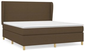 ΚΡΕΒΑΤΙ BOXSPRING ΜΕ ΣΤΡΩΜΑ ΣΚΟΥΡΟ ΚΑΦΕ 180X200 ΕΚ ΥΦΑΣΜΑΤΙΝΟ 3128384