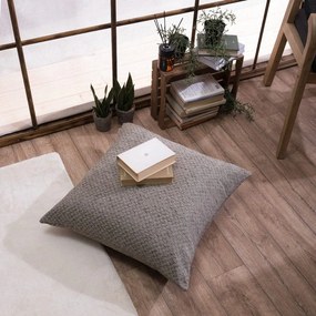 Μαξιλαροθήκη Διακοσμητική Δαπέδου Kingston 03 Taupe Teoran 65Χ65 Βαμβάκι-Ακρυλικό