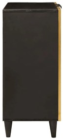 vidaXL Πλαϊνό γραφείο Μαύρο και Χρυσό 60 x 33 x 75 cm