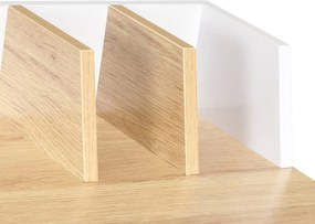 vidaXL Γραφείο Λευκό / Φυσικό Χρώμα 80 x 50 x 84 εκ.