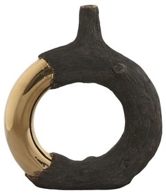 Βάζο Home ESPRIT Καφέ Χρυσό Πήλινα Σύγχρονη 29 x 9 x 33 cm