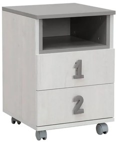 MATIS Κομοδίνο παιδικό Numero 2f Γκρι Matis585453