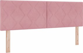 vidaXL Κεφαλάρι Ροζ 144 cm Βελούδο
