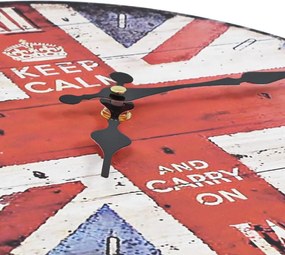 vidaXL Ρολόι Τοίχου Vintage Ηνωμένο Βασίλειο 30 εκ.