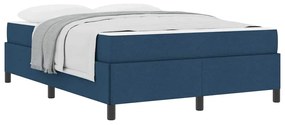vidaXL Κρεβάτι με ελατήρια Μπλε και Μαύρο 140 x 190 cm