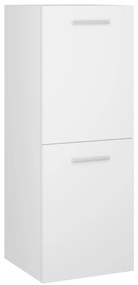 vidaXL Σετ Επίπλων Μπάνιου Λευκό από Επεξ. Ξύλο