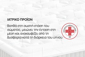 Στρώμα iSleep, Olympia, 200x200x30, Μέτριο