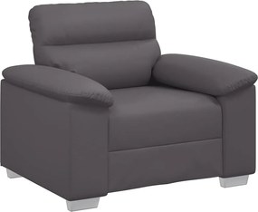 vidaXL Πολυθρόνα Γκρι 100 x 81 x 84 εκ. από Συνθετικό Δέρμα