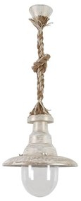 Φωτιστικό Οροφής Κflp-100K 31-1102 Mix-Rope White-Bronze Heronia Rope, Plastic