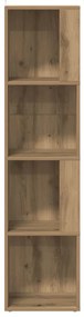 vidaXL Γωνιακό Έπιπλο Τεχνίτης δρυς 33x33x132 εκ. από Επεξεργ. Ξύλο