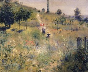 Αναπαραγωγή The Path through the Long Grass, c.1875, Pierre Auguste Renoir