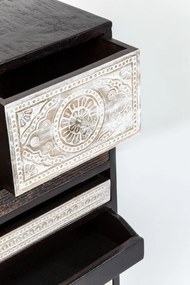 Συρταριέρα Finca 10 Drawers 70x30x90εκ - Μαύρο