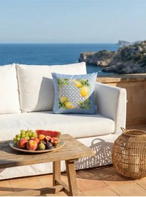 Stewehome διπλής όψης κάλυμμα μαξιλαριού με σχέδιο λεμονιού σε ράφι 43x43 cm