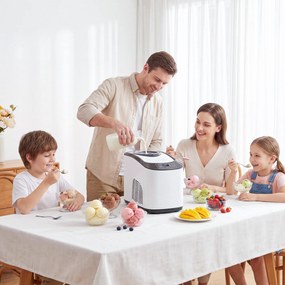 Παγωτομηχανή χωρίς προκατάψυξη με ενσωματωμένο συμπιεστή, 1,5L, λευκό