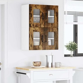 vidaXL Πάνελ πλυντηρίου πιάτων Kalmar 2 pcs Καπνιστό Δρύς