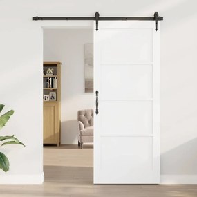 vidaXL Εσωτερική Πόρτα 'ORKDAL' Λευκή 86x211x4 εκ. Στερεό Ξύλο Πεύκου