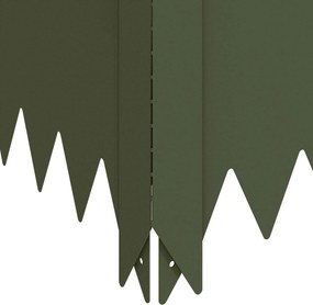 vidaXL Περίγραμμα γκαζόν 4 τμχ. 100 x 100 x 35 cm Ατσάλι Λαδί