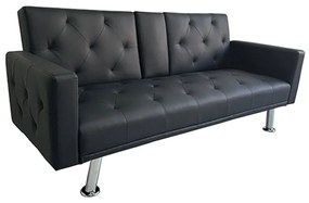 Καναπές-Κρεβάτι Rest/Arms 40.0205 188x88x79/188x100x39cm Black