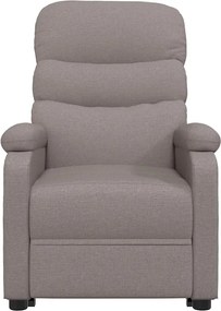 vidaXL Πολυθρόνα Ανακλινόμενη Taupe Υφασμάτινη