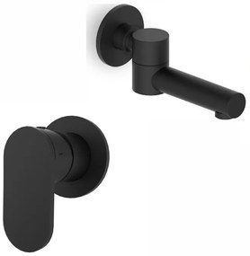 Armando Vicario SLIM Black Matt Περιστρεφόμενο Στόμιο +Μίκτης εντοιχισμού 1 εξόδου 500050-400