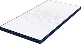vidaXL Στρώμα επικάλυψης Λευκό 100 x 200 cm Ζακάρ ύφασμα