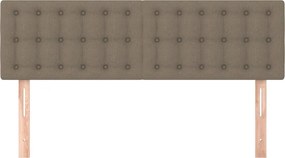 vidaXL Κεφαλάρια Ύφασμα 144x5x78/88 εκ. Taupe