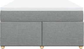 vidaXL Κρεβάτι Boxspring με Στρώμα Αν. Πράσινο 160x200εκ Υφασμάτινο
