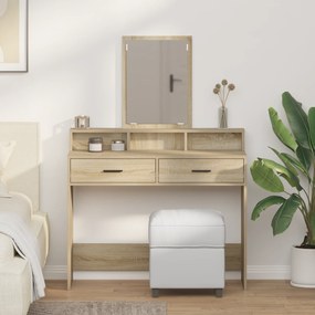 vidaXL Τουαλέτα με Συρτάρια Sonoma Oak 100x41x140 εκ.