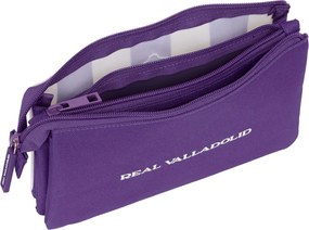 Κασετίνα Real Valladolid C.F. Λευκό Μωβ 22 x 12 x 3 cm