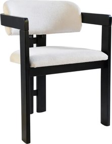 T καρέκλα τραπεζαρίας υφασμάτινη μαύρο minimal 50x59x77 cm