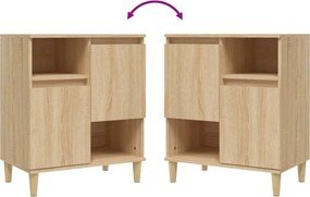 vidaXL Ντουλάπια 2 τεμ. Sonoma Δρυς 60x35x70 εκ. Επεξεργασμένο Ξύλο