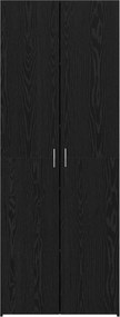 vidaXL Highboard Μαύρη Οξυά 70 x 42,5 x 185 εκ