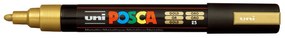 Μαρκαδόρος Σχεδίου Uni Posca PC-5M Medium με πάχος μύτης 1.8-2.5mm - Gold