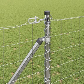 VidaXL Ευρωπαϊκός Φράκτης με Ακίδες 10 x 1,2 μ Γαλβανισμένος Χάλυβας