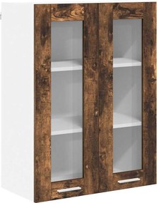 vidaXL Κρεμαστό ντουλάπι Καπνιστό Δρύς 60 x 31 x 80 εκ.