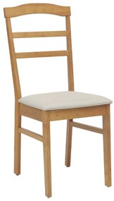 vidaXL Καρέκλα τραπεζαρίας 2 pcs Φυσικό και Ανοιχτό