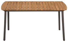 vidaXL 44234  Garden Table 150x90x72cm Solid Acacia Wood and Steel