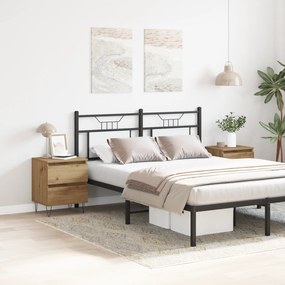 vidaXL Κομοδίνα 2 τεμ Ξύλο Δρυός 40x35x50 εκ Μηχανικά Ξύλα