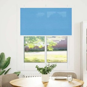 vidaXL Πλισέ Στόρι Μπλε 105x100 εκ. Πλάτος Υφάσματος 104,4 εκ. Πολυεστέρας