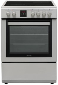 Sharp KF-76FVDD22IMK-CH Κουζίνα 65lt με Κεραμικές Εστίες Π60εκ. Inox