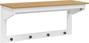 vidaXL Κρεμάστρα HILL Λευκό και καστανό μέλι 90 x 35 x 41.5 εκ.