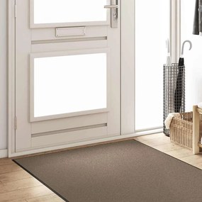 vidaXL Χαλάκι Εξώπορτας Μπεζ και Μαύρο 120 x 300 cm 100% Πολυαμίδιο