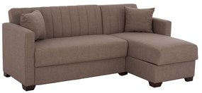 Καναπές Κρεβάτι Γωνία Ghufran HM3244.02 Αναστρέψιμη 200x133x77cm Brown Ύφασμα