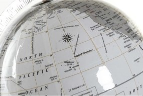 Υδρόγειος Σφαίρα DKD Home Decor Λευκό Μέταλλο Πλαστική ύλη 27 x 25 x 61 cm