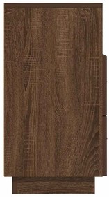 vidaXL Κομοδίνα 2 τμχ με 2 συρτάρια Καφέ Δρυς 36x36x68 εκ.