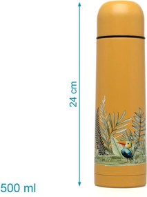 Θερμός Υγρών 500ml Kiokids Ώχρα 6331