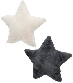 Cushion Star Textile Beige Grey 2 Assorted 45X13X43Cm 45X13X43Cm
