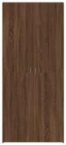 vidaXL Ντουλάπα Παπουτσιών Καφέ 80 x 35.5 x 180 εκ Επεξεργασμένο ξύλο