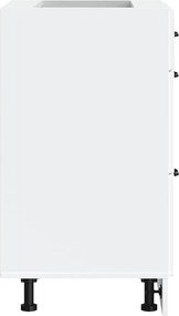 vidaXL ντουλάπι βάσης κουζίνας Kalmar Λευκό από Επεξεργασμένο Ξύλο